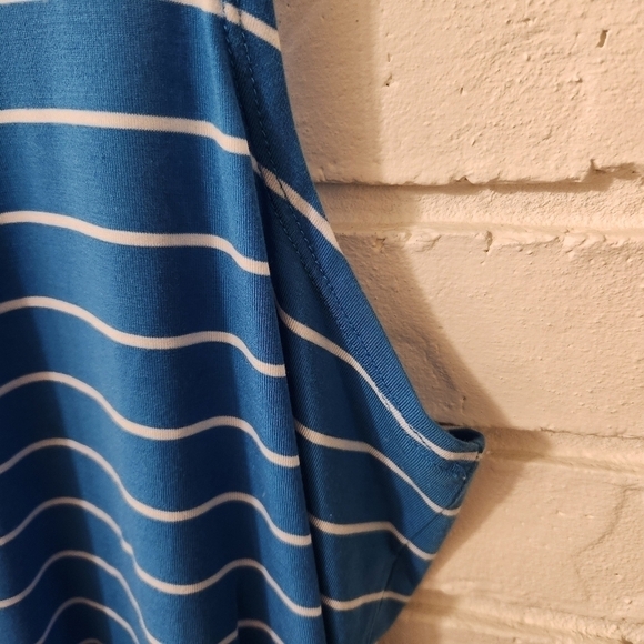 Eddie Bauer Blue Striped Tank Top XL - Picture 4 of 8